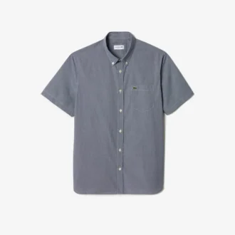 Camicia a quadretti da uomo a maniche corte e vestibilità regolare