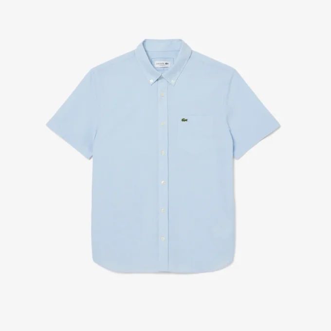 Camicia a quadretti da uomo a maniche corte e vestibilità regolare Camicia a quadretti da uomo a maniche corte e vestibilità regolare