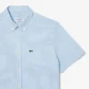 Camicia a quadretti da uomo a maniche corte e vestibilità regolare Camicia a quadretti da uomo a maniche corte e vestibilità regolare