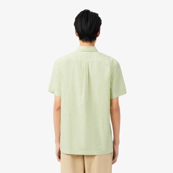 Camicia a quadri a maniche corte, vestibilità regolare Camicia a quadri a maniche corte, vestibilità regolare