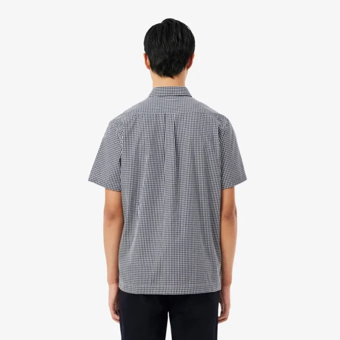 Camicia a quadri a maniche corte, vestibilità regolare Camicia a quadri a maniche corte, vestibilità regolare