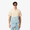 Camicia a righe con coccodrillo, vestibilità comoda Camicia a righe con coccodrillo, vestibilità comoda
