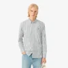 Camicia a righe in cotone pinpoint da uomo, vestibilità regolare Camicia a righe in cotone pinpoint da uomo, vestibilità regolare