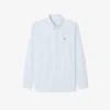 Camicia a righe in cotone pinpoint da uomo, vestibilità regolare Camicia a righe in cotone pinpoint da uomo, vestibilità regolare