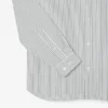 Camicia a righe in cotone pinpoint da uomo, vestibilità regolare Camicia a righe in cotone pinpoint da uomo, vestibilità regolare