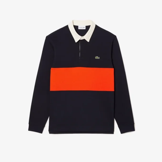 Camicia da rugby in cotone da uomo dalla vestibilità comoda Camicia da rugby in cotone da uomo dalla vestibilità comoda