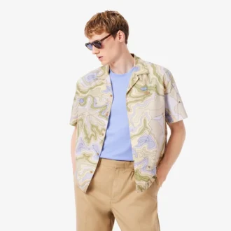 Camicia da uomo a maniche corte dal taglio morbido