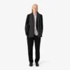 Camicia da uomo a righe con colletto button-down e vestibilità regolare Camicia da uomo a righe con colletto button-down e vestibilità regolare