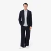 Camicia da uomo a righe con colletto button-down e vestibilità regolare Camicia da uomo a righe con colletto button-down e vestibilità regolare