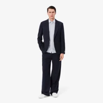 Camicia da uomo a righe con colletto button-down e vestibilità regolare