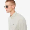 Camicia da uomo a righe con colletto button-down e vestibilità regolare Camicia da uomo a righe con colletto button-down e vestibilità regolare