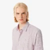 Camicia da uomo a righe con colletto button-down e vestibilità regolare Camicia da uomo a righe con colletto button-down e vestibilità regolare