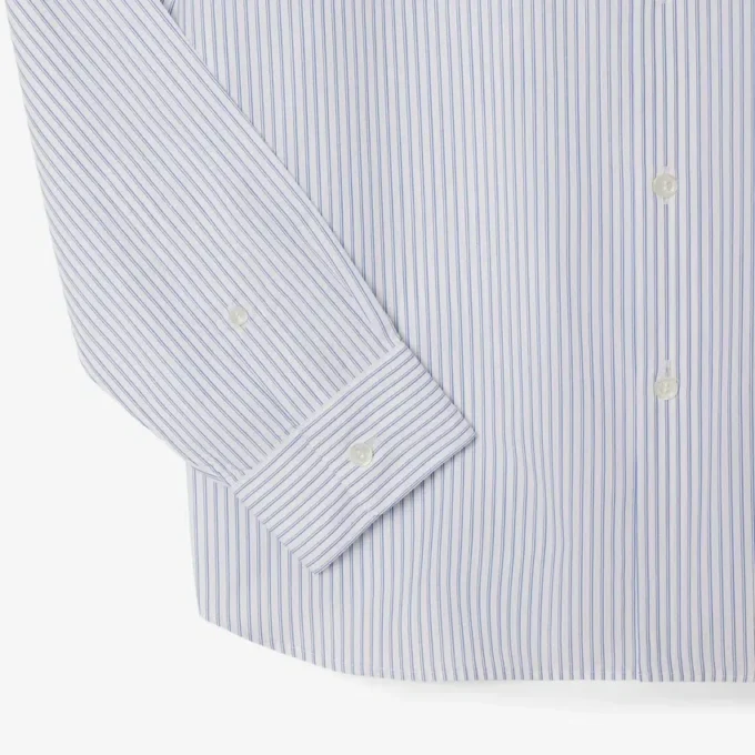 Camicia da uomo a righe con colletto button-down e vestibilità regolare Camicia da uomo a righe con colletto button-down e vestibilità regolare