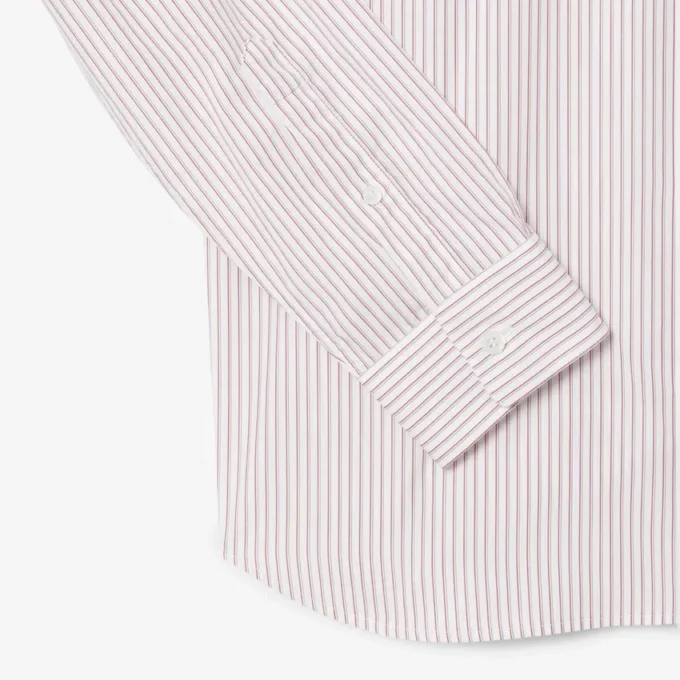Camicia da uomo a righe con colletto button-down e vestibilità regolare Camicia da uomo a righe con colletto button-down e vestibilità regolare
