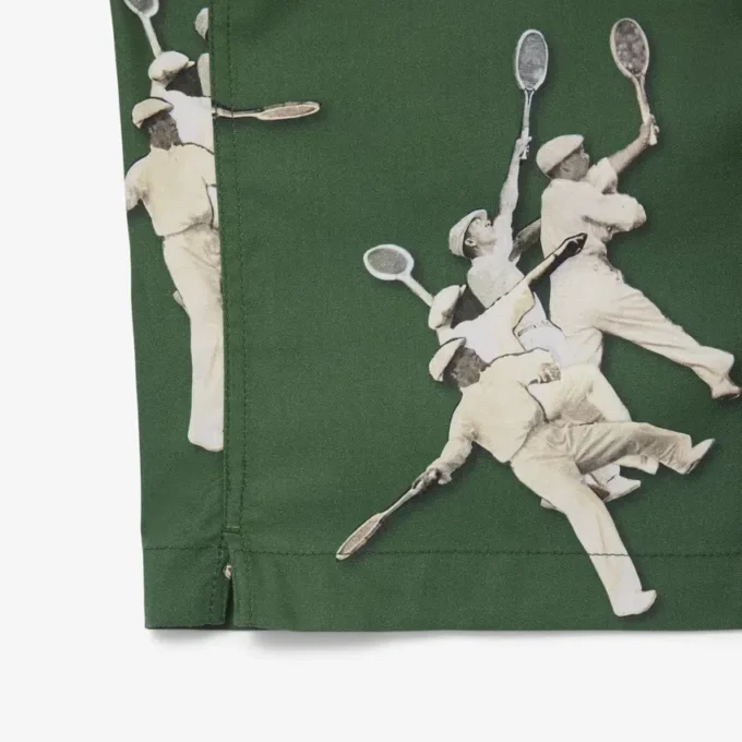 Camicia da uomo dalla vestibilità comoda con stampa Rena Lacoste Camicia da uomo dalla vestibilità comoda con stampa Rena Lacoste