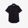 Camicia da uomo in cotone a maniche corte, vestibilità regolare Camicia da uomo in cotone a maniche corte, vestibilità regolare