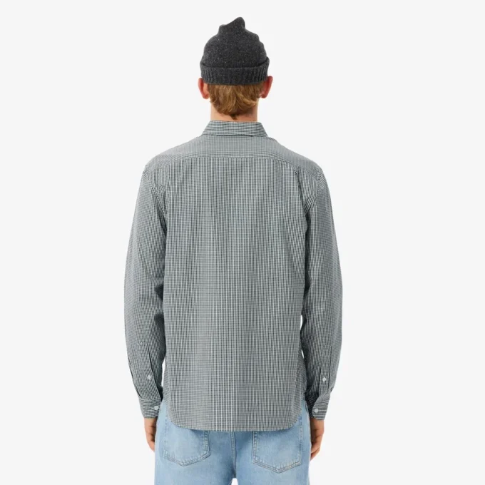 Camicia da uomo in cotone a quadri, vestibilità regolare Camicia da uomo in cotone a quadri, vestibilità regolare