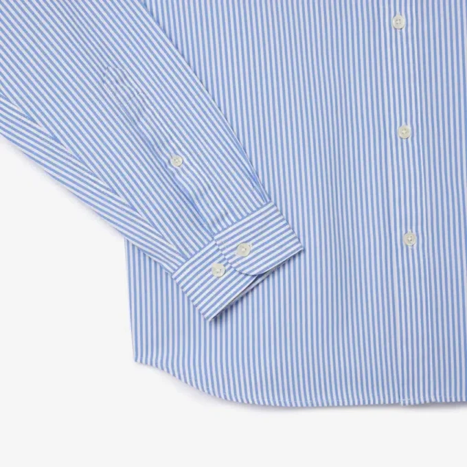 Camicia da uomo in cotone a righe, vestibilità regolare Camicia da uomo in cotone a righe, vestibilità regolare