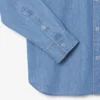 Camicia da uomo in denim leggero, vestibilità regolare Camicia da uomo in denim leggero, vestibilità regolare