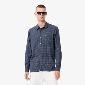 Camicia da uomo in flanella a quadri, vestibilità regolare