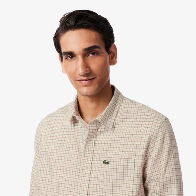 Camicia da uomo in flanella a quadri, vestibilità regolare Camicia da uomo in flanella a quadri, vestibilità regolare