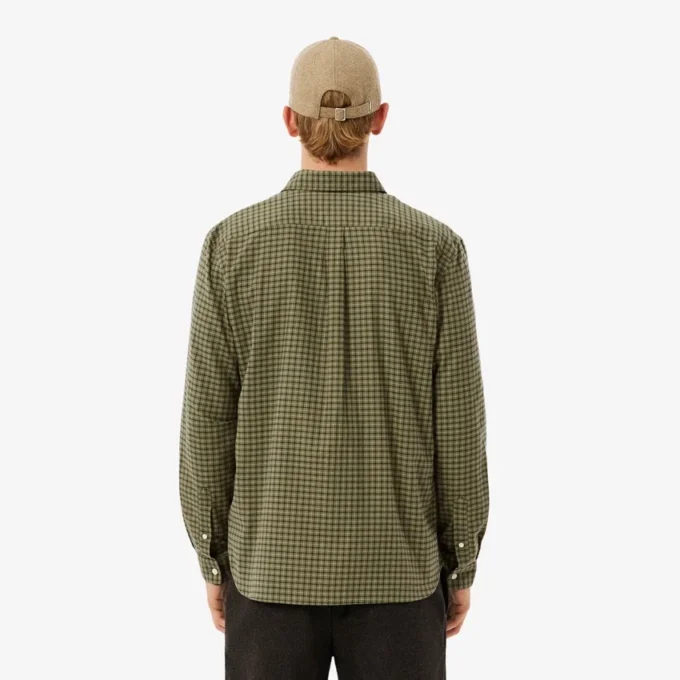 Camicia da uomo in flanella a quadri, vestibilità regolare Camicia da uomo in flanella a quadri, vestibilità regolare
