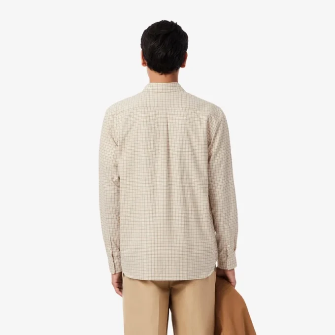 Camicia da uomo in flanella a quadri, vestibilità regolare Camicia da uomo in flanella a quadri, vestibilità regolare
