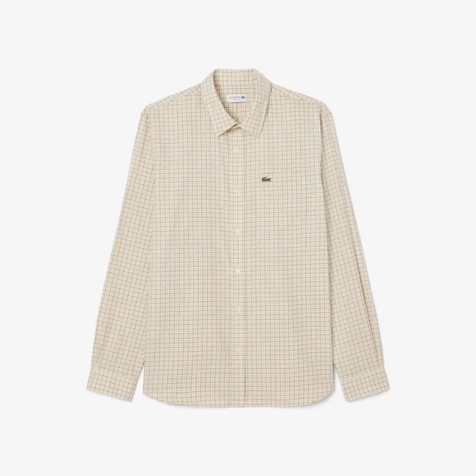 Camicia da uomo in flanella a quadri, vestibilità regolare Camicia da uomo in flanella a quadri, vestibilità regolare