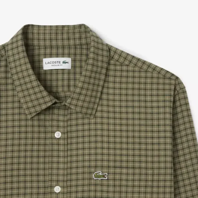 Camicia da uomo in flanella a quadri, vestibilità regolare Camicia da uomo in flanella a quadri, vestibilità regolare
