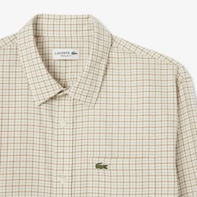 Camicia da uomo in flanella a quadri, vestibilità regolare Camicia da uomo in flanella a quadri, vestibilità regolare