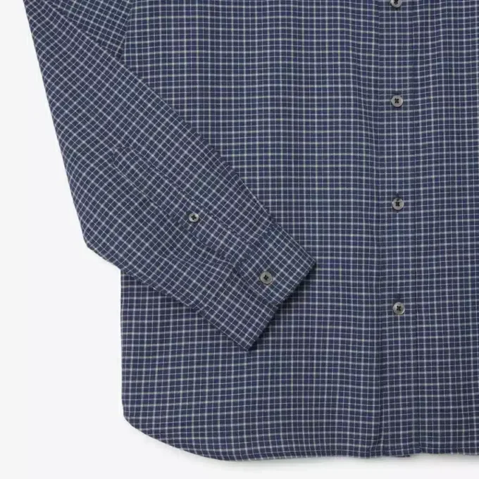 Camicia da uomo in flanella a quadri, vestibilità regolare Camicia da uomo in flanella a quadri, vestibilità regolare
