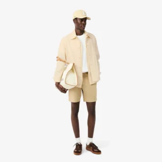 Camicia da uomo in lino a maniche corte