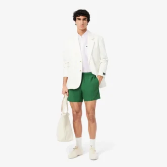 Camicia da uomo in lino a maniche corte