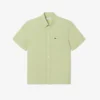 Camicia da uomo in lino a maniche corte Camicia da uomo in lino a maniche corte