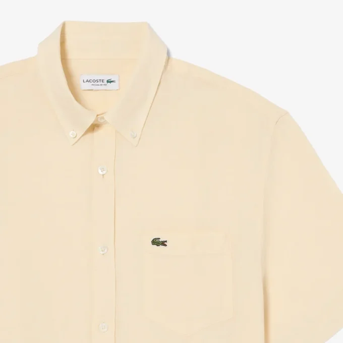 Camicia da uomo in lino a maniche corte Camicia da uomo in lino a maniche corte