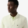 Camicia da uomo in lino a maniche corte, vestibilità regolare Camicia da uomo in lino a maniche corte, vestibilità regolare