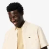 Camicia da uomo in lino a maniche corte, vestibilità regolare Camicia da uomo in lino a maniche corte, vestibilità regolare