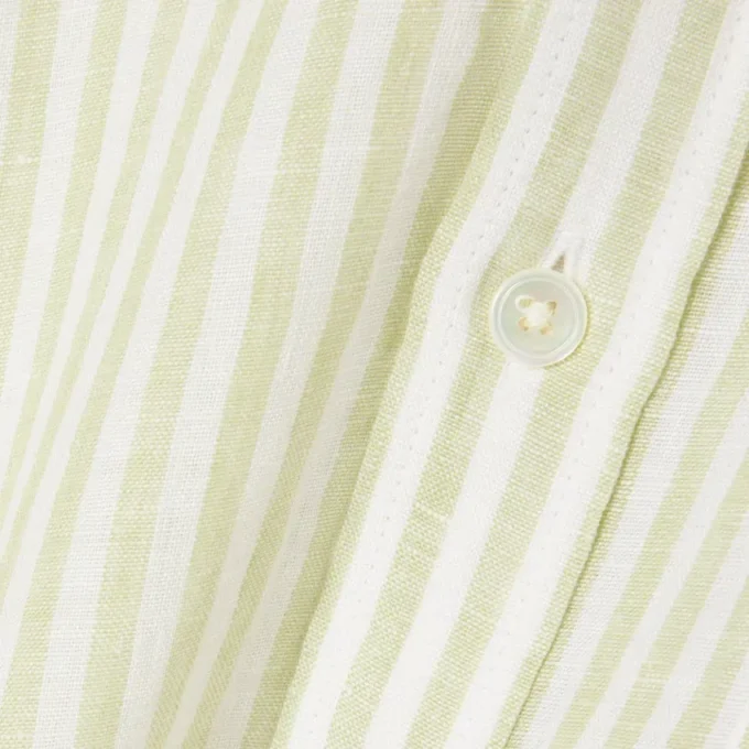 Camicia da uomo in lino a maniche corte, vestibilità regolare Camicia da uomo in lino a maniche corte, vestibilità regolare
