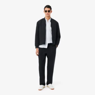 Camicia da uomo in lino a righe dal taglio regolare