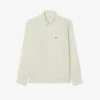 Camicia da uomo in lino a righe dal taglio regolare Camicia da uomo in lino a righe dal taglio regolare