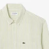Camicia da uomo in lino a righe dal taglio regolare Camicia da uomo in lino a righe dal taglio regolare