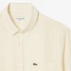 Camicia da uomo in lino a righe dal taglio regolare Camicia da uomo in lino a righe dal taglio regolare
