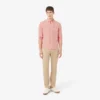 Camicia da uomo in lino dalla vestibilità regolare Camicia da uomo in lino dalla vestibilità regolare