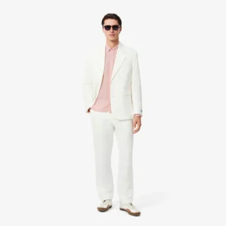 Camicia da uomo in lino dalla vestibilità regolare