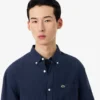 Camicia da uomo in lino dalla vestibilità regolare Camicia da uomo in lino dalla vestibilità regolare