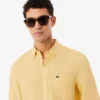 Camicia da uomo in lino dalla vestibilità regolare Camicia da uomo in lino dalla vestibilità regolare