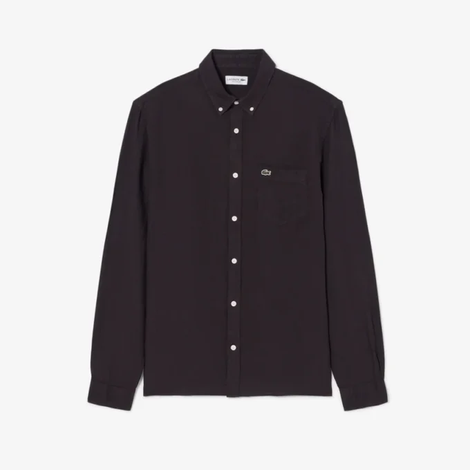 Camicia da uomo in lino dalla vestibilità regolare Camicia da uomo in lino dalla vestibilità regolare