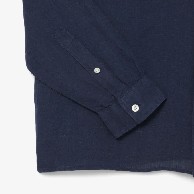 Camicia da uomo in lino dalla vestibilità regolare Camicia da uomo in lino dalla vestibilità regolare