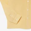 Camicia da uomo in lino dalla vestibilità regolare Camicia da uomo in lino dalla vestibilità regolare