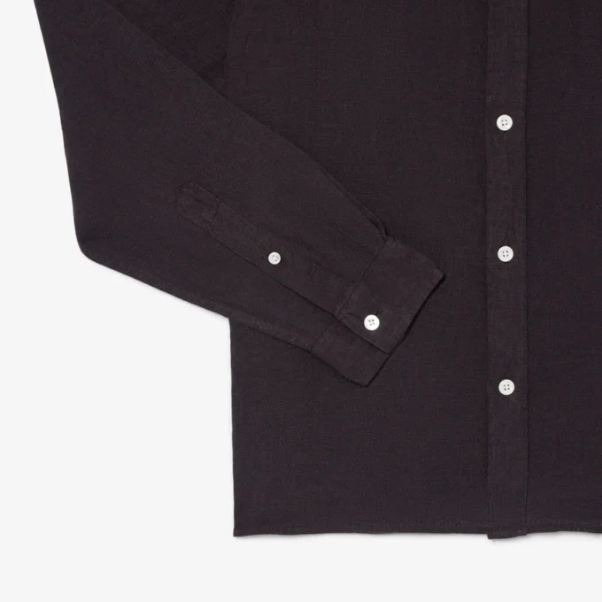 Camicia da uomo in lino dalla vestibilità regolare Camicia da uomo in lino dalla vestibilità regolare